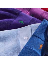 Ralph Lauren Home Polo Player Purple, Cotton, Size Hand Towel - thumbnail 6