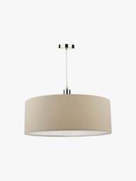 Dar Lighting Ronda Easy Fit Pendant in Taupe, Size 60cm - thumbnail 1