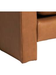 Barker and Stonehouse Penley Button Back Lounge Chair in Brown, Leather - thumbnail 5