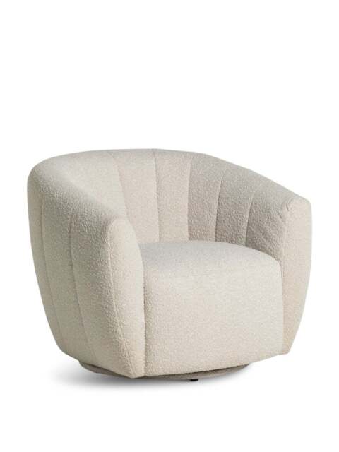 Barker and Stonehouse Fontana Fabric 1 Seater Armchair in White - image 1