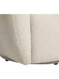 Barker and Stonehouse Fontana Fabric 1 Seater Armchair in White - thumbnail 4