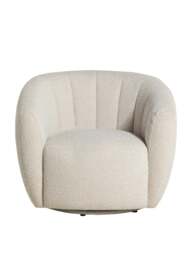 Barker and Stonehouse Fontana Fabric 1 Seater Armchair in White - thumbnail 3
