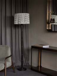 Libra Interiors Lexi Floor Lamp in brown - thumbnail 2