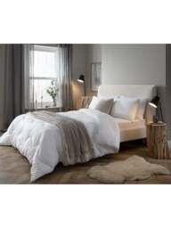 The Fine Bedding Company Spundown Lightweight Duvet 4.5 Tog in White, Super Soft Microfibre, Size Double - thumbnail 2