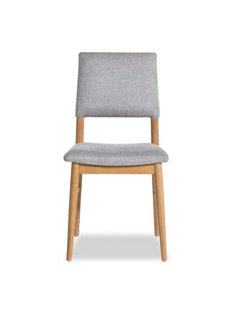 Barker and Stonehouse Maddison Upholstered Dining Chair in Grey - image 1