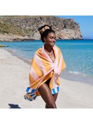 Dock & Bay Beach Towel Large in Mellow Yellow - thumbnail 3