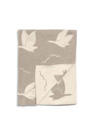 Mamas & Papas Welcome To The World Duckling Knitted Blanket in Neutral, Cotton - thumbnail 3