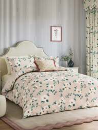 Sanderson Poets Rose Cover Set in Blush, Size Single