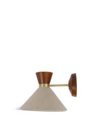 Heal's Osaka Wall Light Natural Brown in Walnut