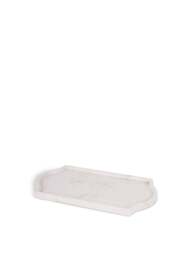 Libra Interiors Genoa Marble Tray in White, Size 2x33x16 - thumbnail 1