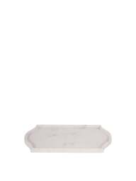 Libra Interiors Genoa Marble Tray in White, Size 2x33x16 - thumbnail 2