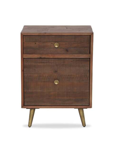 Barker and Stonehouse Modi Reclaimed Wood Filing Cabinet in Brown - image 1