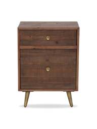 Barker and Stonehouse Modi Reclaimed Wood Filing Cabinet in Brown - thumbnail 1