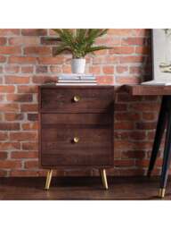 Barker and Stonehouse Modi Reclaimed Wood Filing Cabinet in Brown - thumbnail 2
