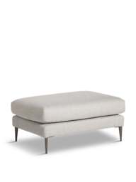 Barker and Stonehouse Tetbury Fabric Footstool in Neutral - thumbnail 1
