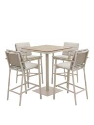 Bramblecrest Zurich 4-Seater Garden Bar Set Mocha