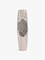 Libra Interiors Apo Coral Small Vase in Silver, Size One
