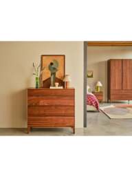 Heal's Lars 5 Drawer Chest in Walnut, Size W100 x D45 - thumbnail 2