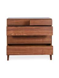 Heal's Lars 5 Drawer Chest in Walnut, Size W100 x D45 - thumbnail 4
