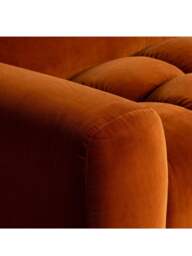 Barker and Stonehouse Lavinia Fabric Sofa in Orange - thumbnail 3