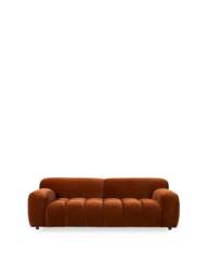 Barker and Stonehouse Lavinia Fabric 2.5 Seater Sofa in Orange