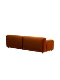 Barker and Stonehouse Lavinia Fabric Sofa in Orange - thumbnail 2