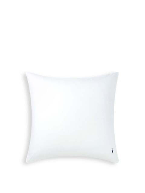 Ralph Lauren Home Polo Player Pillowcase Collection in White, Cotton, Size Square - image 1