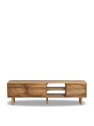 Barker and Stonehouse Zuberi Mango Wood Tv Unit in Neutral, Size 175cm