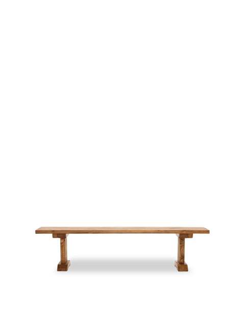 Barker and Stonehouse Covington Reclaimed Wood Dining Bench in Brown, Size 140cm - image 1