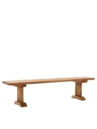 Barker and Stonehouse Covington Reclaimed Wood Dining Bench in Brown, Size 140cm - thumbnail 2