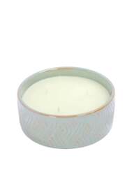 Libra Interiors Serena Wax-Filled Ceramic Bowl Green in Blue/Green - thumbnail 2