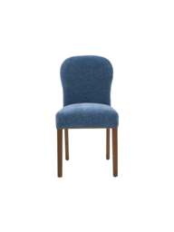 Barker and Stonehouse Gable Blue Fabric Dining Chair With Dark Legs in Neutral - thumbnail 2