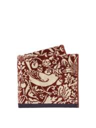 Morris & Co Strawberry Thief Towel in Red, Cotton, Size Bath - thumbnail 2