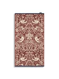 Morris & Co Strawberry Thief Towel in Red, Cotton, Size Bath - thumbnail 1