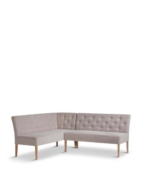 Barker and Stonehouse Medina Upholstered Left Hand Facing Corner Dining in Grey - image 1