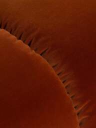 Barker and Stonehouse Lavinia Velvet Tufted Footstool in Orange - thumbnail 4