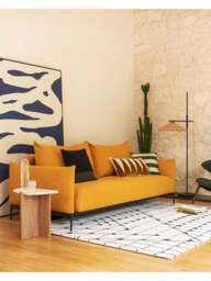 Heal's Armstrong Adjustable Floor Lamp /natural in Black - thumbnail 3
