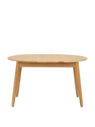 Barker and Stonehouse Teramo Oak Wood Small Extending Dining Table in Neutral - thumbnail 2