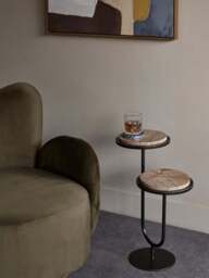Libra Interiors Marco Accent Table Forest in brown - thumbnail 2