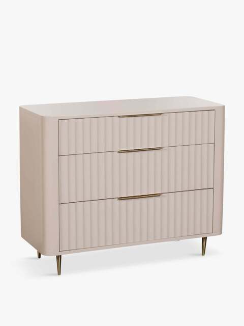 Barker and Stonehouse Lucia 3 Drawer Chest in White Mahogany - image 1