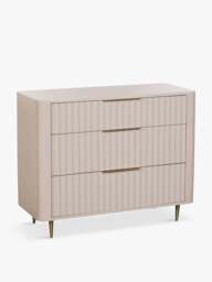Barker and Stonehouse Lucia 3 Drawer Chest in White Mahogany - thumbnail 1
