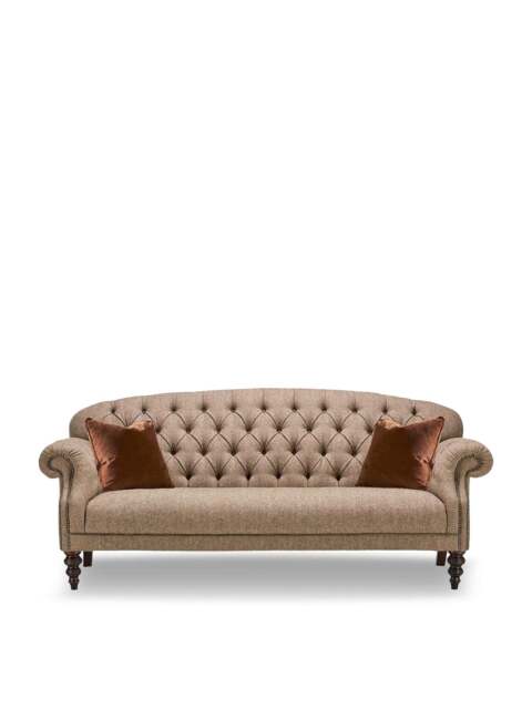 Barker and Stonehouse Arbroath Fabric 3 Seater Sofa in Brown