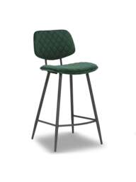 Barker and Stonehouse Archer Velvet Counter Stool in Green
