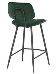 Barker and Stonehouse Archer Velvet Counter Stool in Green - thumbnail 3