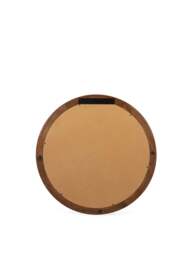 Heal's Genoa Round Wooden Wall Mirror Walnut Finish in Dark Wood, Size 80cm - thumbnail 2