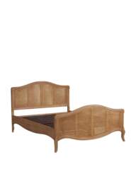 Barker and Stonehouse Cecile Brown Rattan And Wood French Style Double Bed in Neutral - thumbnail 4