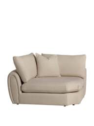 Barker and Stonehouse Damaris Fabric Modular 1 Seater Sectional Corner Unit in Neutral - thumbnail 2