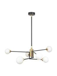 Heal's Balance Multi-Arm Chandelier in Black, Ceramic