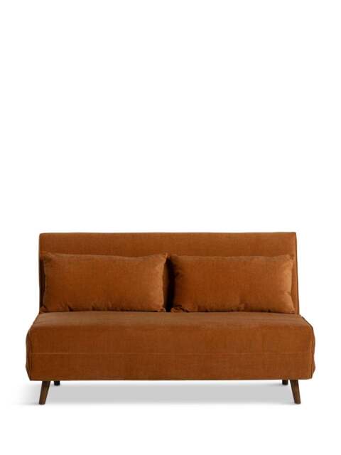 Barker and Stonehouse Efren Fabric Sofa Bed in Orange - image 1