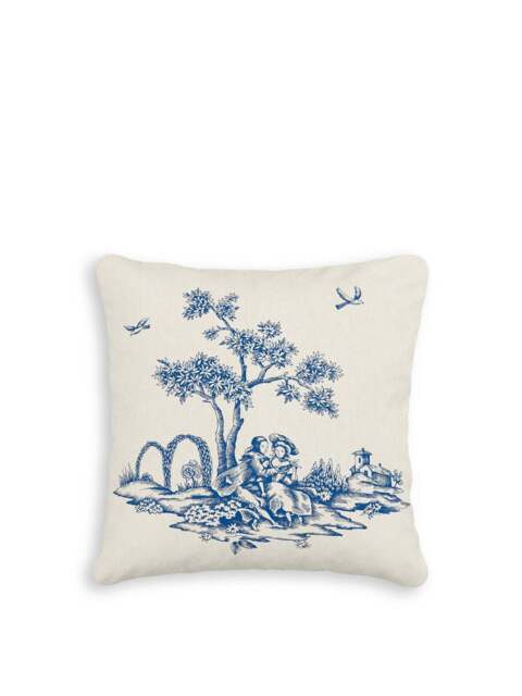 Morris & Co V&a Enchanted Garden Cushion Cushion in Blue